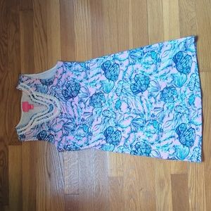 Lilly Pulitzer Girls Mini Harper Shift Magnolia Lilac a Little Jelly size L 8-10
